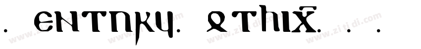 Uentury Gothic字体转换